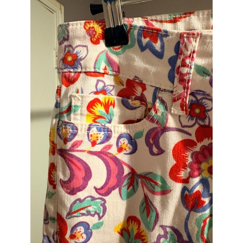 Anthropologie Pilcro and the Letterpress Womens Jeans 26 Mid Rise Skinny Floral - Picture 6 of 6